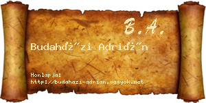Budaházi Adrián névjegykártya