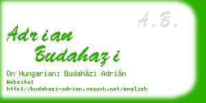 adrian budahazi business card